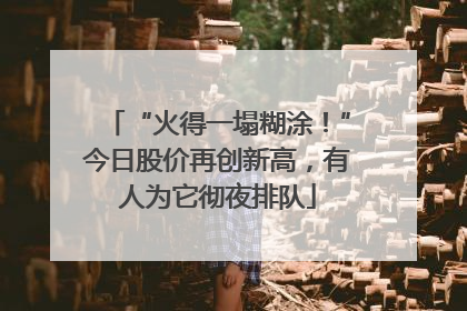 “火得一塌糊涂！”今日股价再创新高，有人为它彻夜排队