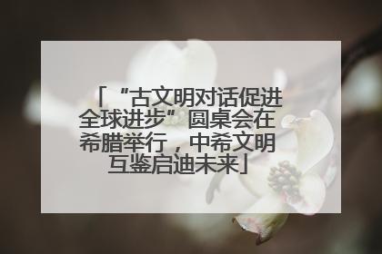 “古文明对话促进全球进步”圆桌会在希腊举行，中希文明互鉴启迪未来