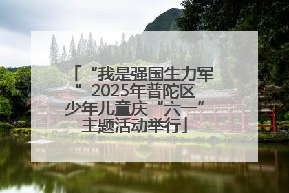 “我是强国生力军”2025年普陀区少年儿童庆“六一”主题活动举行