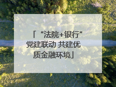 “法院+银行”党建联动 共建优质金融环境