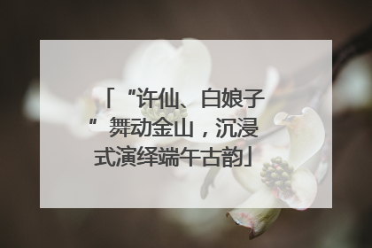 “许仙、白娘子”舞动金山，沉浸式演绎端午古韵