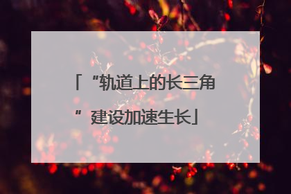 “轨道上的长三角”建设加速生长
