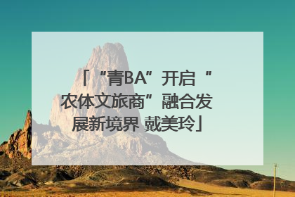 “青BA”开启“农体文旅商”融合发展新境界 戴美玲