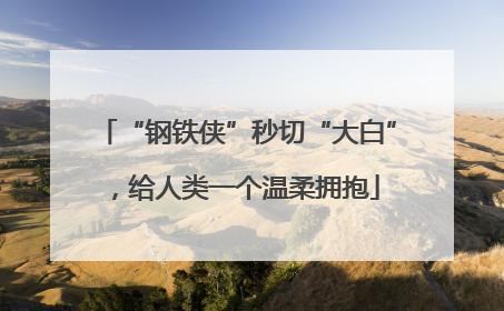 “钢铁侠”秒切“大白”，给人类一个温柔拥抱