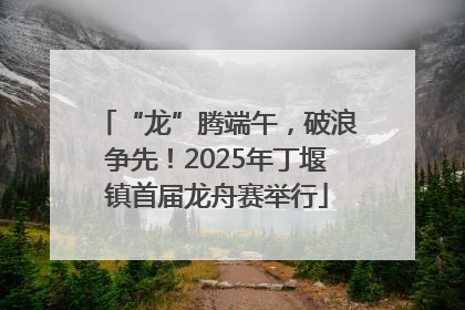 “龙”腾端午，破浪争先！2025年丁堰镇首届龙舟赛举行