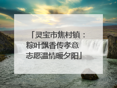 灵宝市焦村镇：粽叶飘香传孝意 志愿温情暖夕阳