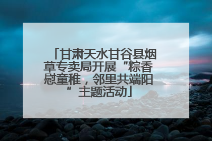 甘肃天水甘谷县烟草专卖局开展“粽香慰童稚，邻里共端阳”主题活动