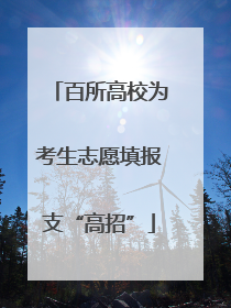 百所高校为考生志愿填报支“高招”