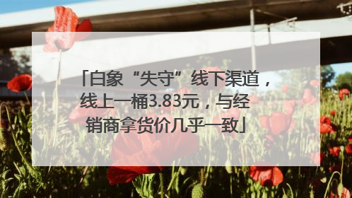 白象“失守”线下渠道，线上一桶3.83元，与经销商拿货价几乎一致