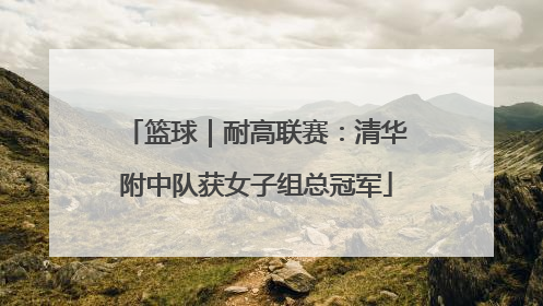 篮球｜耐高联赛：清华附中队获女子组总冠军