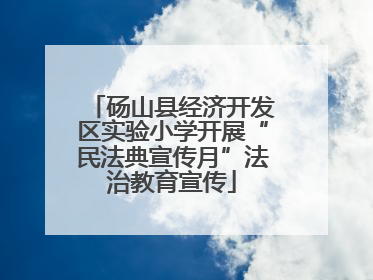 砀山县经济开发区实验小学开展“民法典宣传月”法治教育宣传