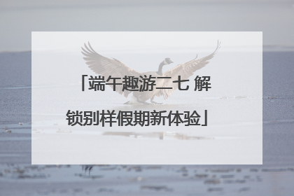 端午趣游二七 解锁别样假期新体验