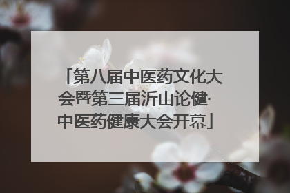 第八届中医药文化大会暨第三届沂山论健·中医药健康大会开幕
