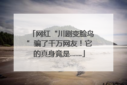 网红“川剧变脸鸟”骗了千万网友！它的真身竟是……