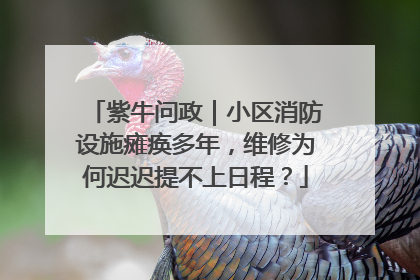 紫牛问政｜小区消防设施瘫痪多年，维修为何迟迟提不上日程？
