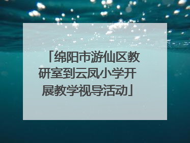 绵阳市游仙区教研室到云凤小学开展教学视导活动