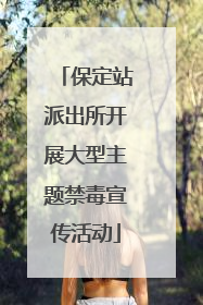 保定站派出所开展大型主题禁毒宣传活动