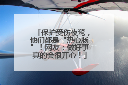 保护受伤夜鹭，他们都是“热心肠”！网友：做好事真的会很开心！