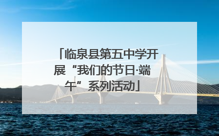 临泉县第五中学开展“我们的节日·端午”系列活动