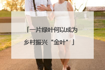 一片绿叶何以成为乡村振兴“金叶”
