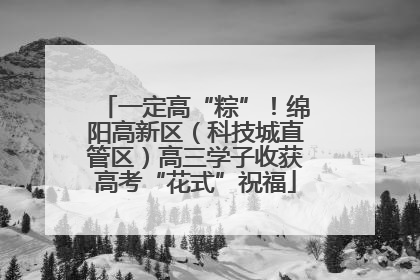 一定高“粽”！绵阳高新区（科技城直管区）高三学子收获高考“花式”祝福