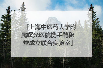 上海中医药大学附属曙光医院携手鹊秘堂成立联合实验室