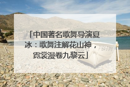 中国著名歌舞导演夏冰：歌舞注解花山神，霓裳漫卷九黎云