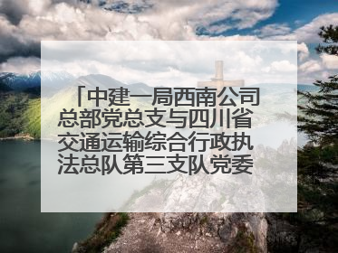 中建一局西南公司总部党总支与四川省交通运输综合行政执法总队第三支队党委、万源市草坝镇莲花院村党支部开展党建联建