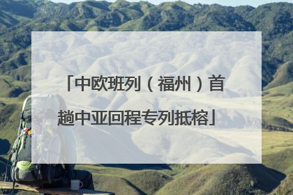 中欧班列（福州）首趟中亚回程专列抵榕