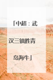 中超：武汉三镇胜青岛海牛