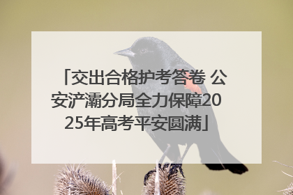 交出合格护考答卷 公安浐灞分局全力保障2025年高考平安圆满