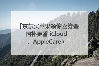 京东买苹果领惊喜券叠国补更香 iCloud、AppleCare+服务限时低至85折
