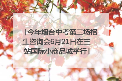 今年烟台中考第三场招生咨询会6月21日在三站国际小商品城举行