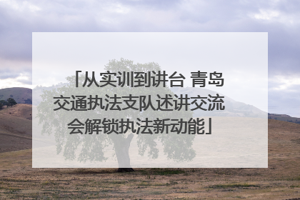 从实训到讲台 青岛交通执法支队述讲交流会解锁执法新动能