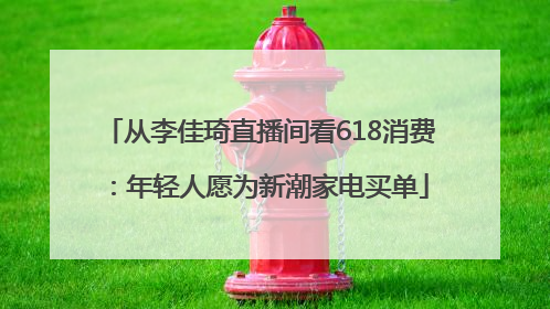 从李佳琦直播间看618消费：年轻人愿为新潮家电买单