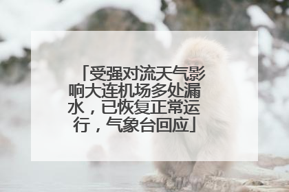 受强对流天气影响大连机场多处漏水，已恢复正常运行，气象台回应