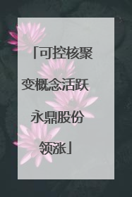 可控核聚变概念活跃 永鼎股份领涨