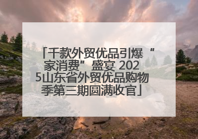 千款外贸优品引爆“家消费”盛宴 2025山东省外贸优品购物季第三期圆满收官