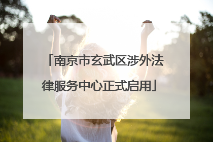 南京市玄武区涉外法律服务中心正式启用