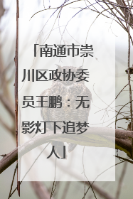 南通市崇川区政协委员王鹏：无影灯下追梦人