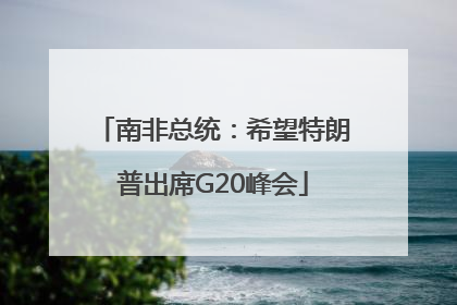 南非总统：希望特朗普出席G20峰会