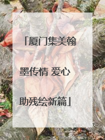 厦门集美翰墨传情 爱心助残绘新篇