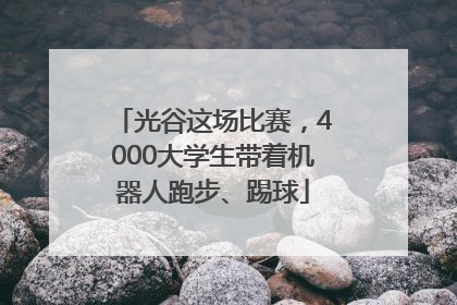 光谷这场比赛，4000大学生带着机器人跑步、踢球