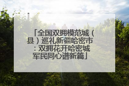 全国双拥模范城（县）巡礼新疆哈密市：双拥花开哈密城 军民同心谱新篇