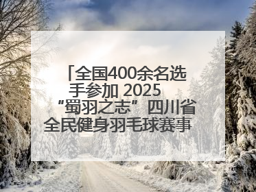 全国400余名选手参加 2025 “蜀羽之志”四川省全民健身羽毛球赛事活动启动
