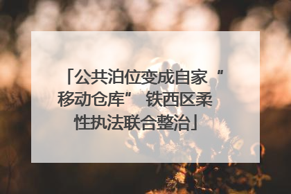 公共泊位变成自家“移动仓库” 铁西区柔性执法联合整治