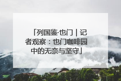 列国鉴·也门｜记者观察：也门咖啡园中的无奈与坚守