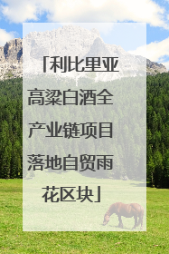 利比里亚高粱白酒全产业链项目落地自贸雨花区块