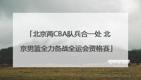 北京两CBA队兵合一处 北京男篮全力备战全运会资格赛