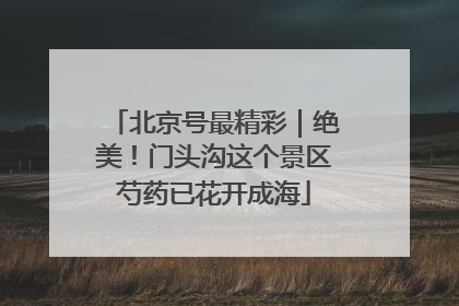 北京号最精彩｜绝美！门头沟这个景区芍药已花开成海